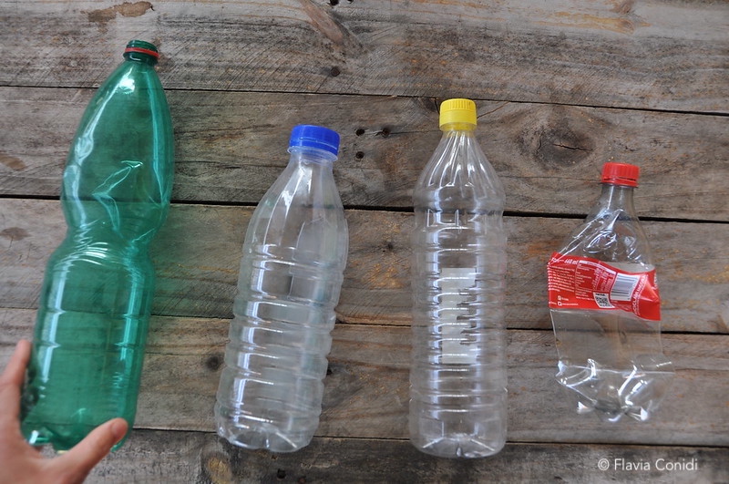 Riciclo bottiglia di plastica: riciclaggio, riciclo creativo - flaviaconidi